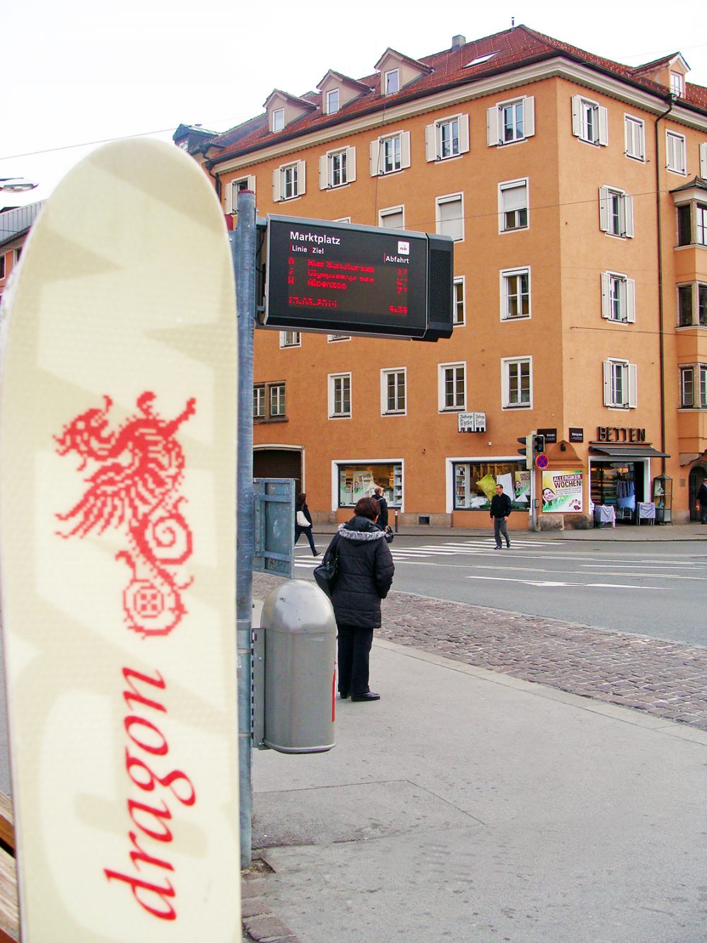 Bushaltestelle, Innsbruck, Patscherkofel
