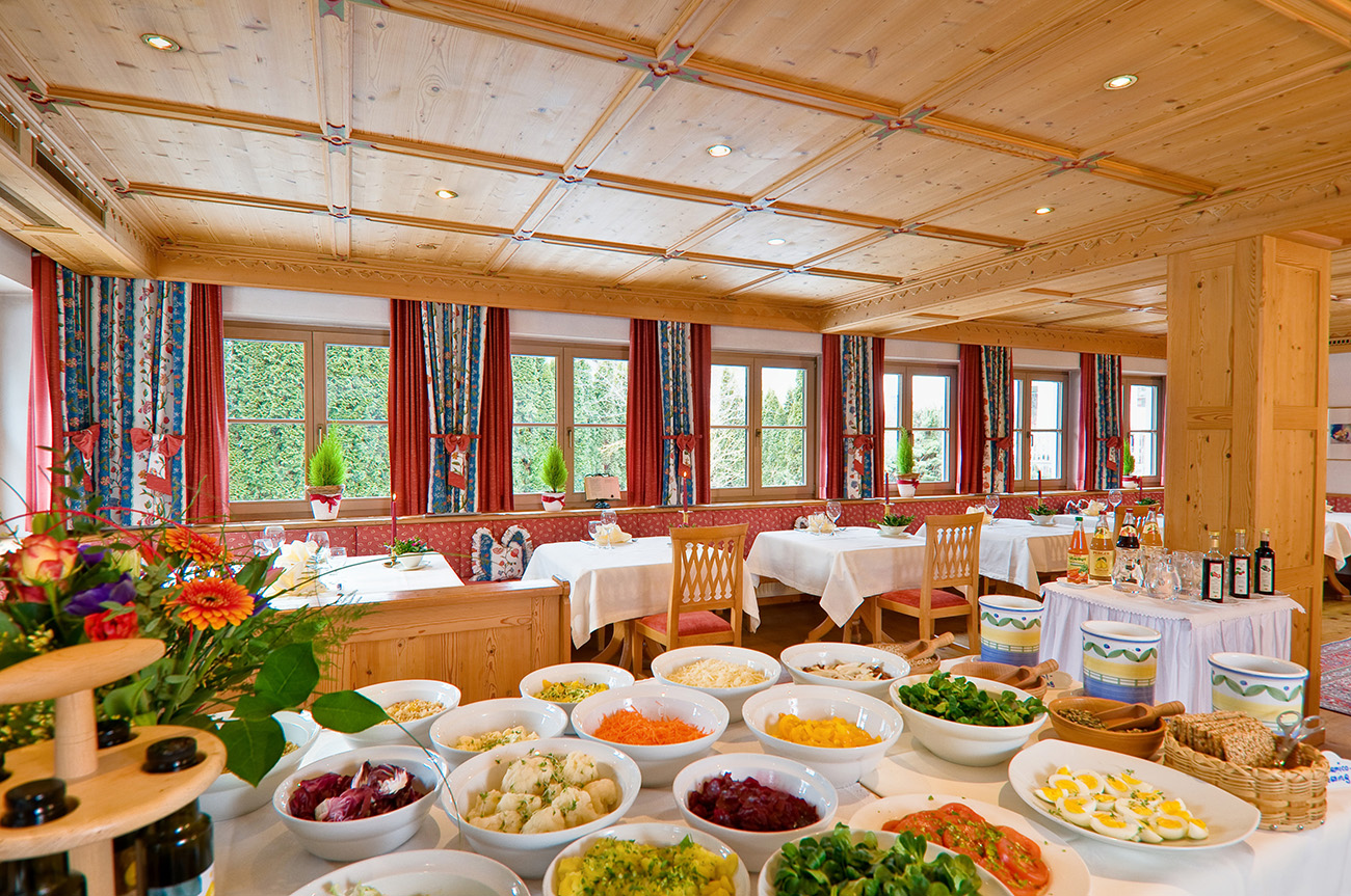 Speisesaal, Biohotel Schweitzer