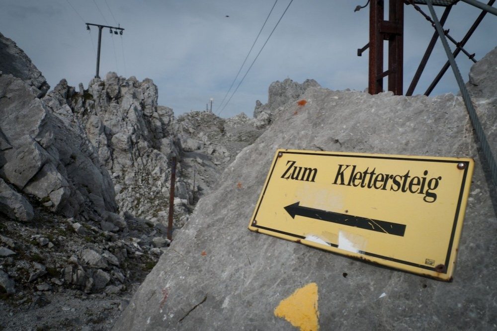 Via ferrata, der eiserne Weg durchs Gebirge. 