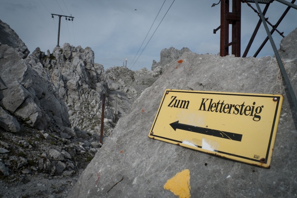 Via ferrata, der eiserne Weg durchs Gebirge. 