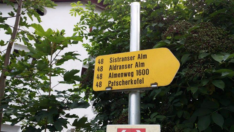 Gut beschildert ist halb gewonnen ;-)