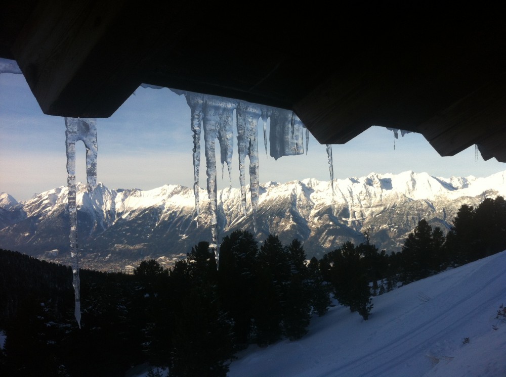 Blick von der Tulfein Alm auf die Nordkette. @Rachel Pechholz