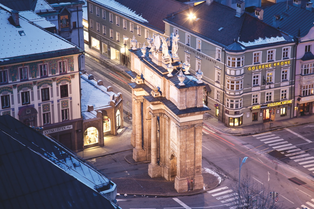 Die Triumphpforte. Foto Innsbruck Tourismus.