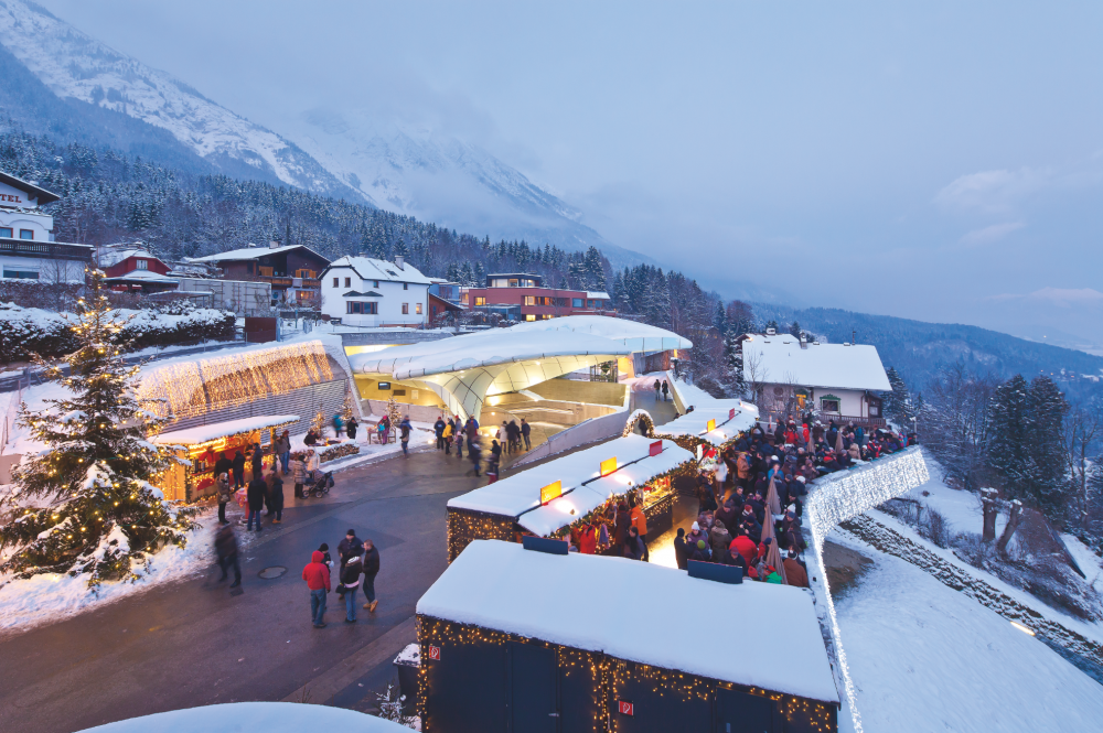 Weihnachtsmarkt auf der Hungerburg. Foto Innsbruck Tourismus.