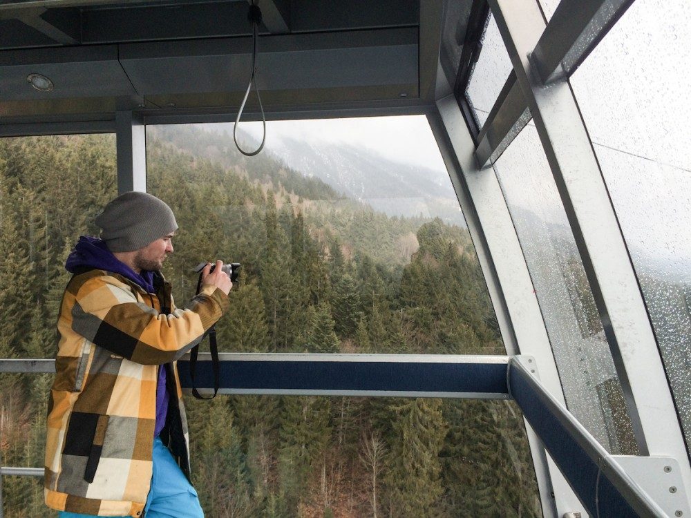 Mit den Nordkettenbahnen geht es auf die Seegrube. 