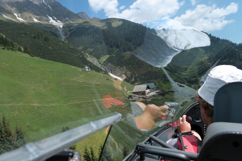 Einmal an der Höttinger Alm vorbeischrammen.