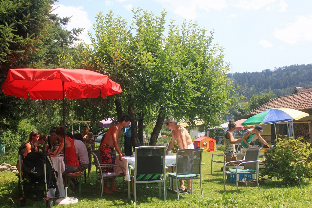 backyard picninc in Innsbruck