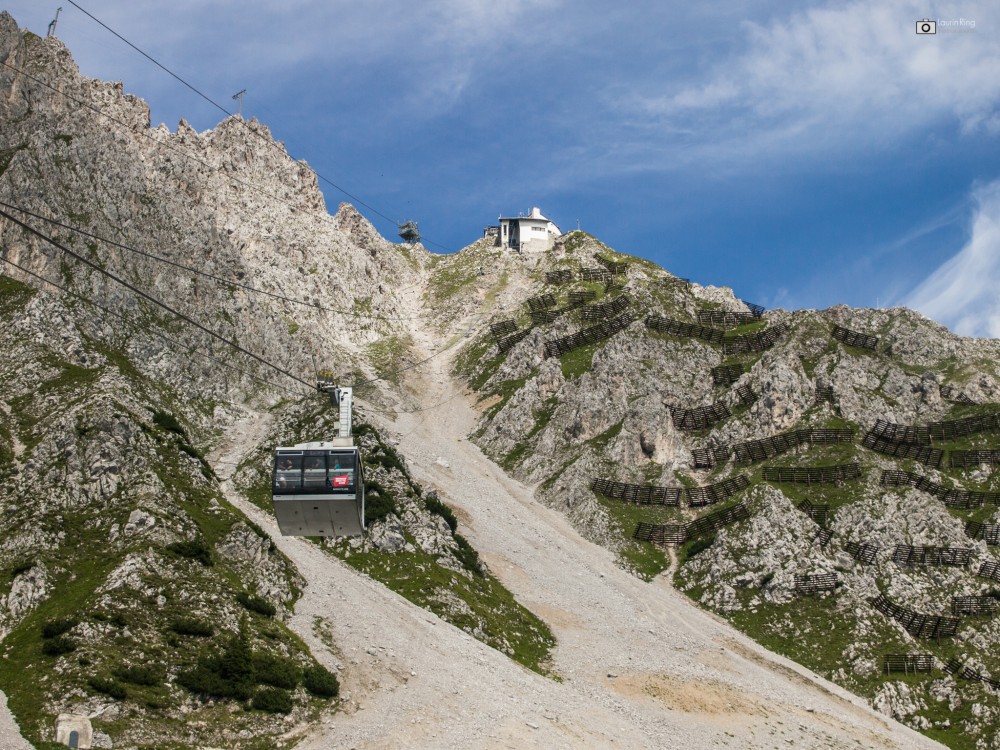 Von ganz unten nach ganz oben - Laurin Ring auf der Nordkette.
