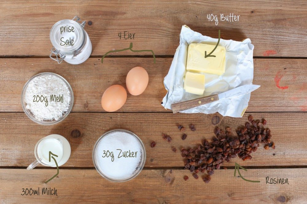 Kaiserschmarren Zutaten