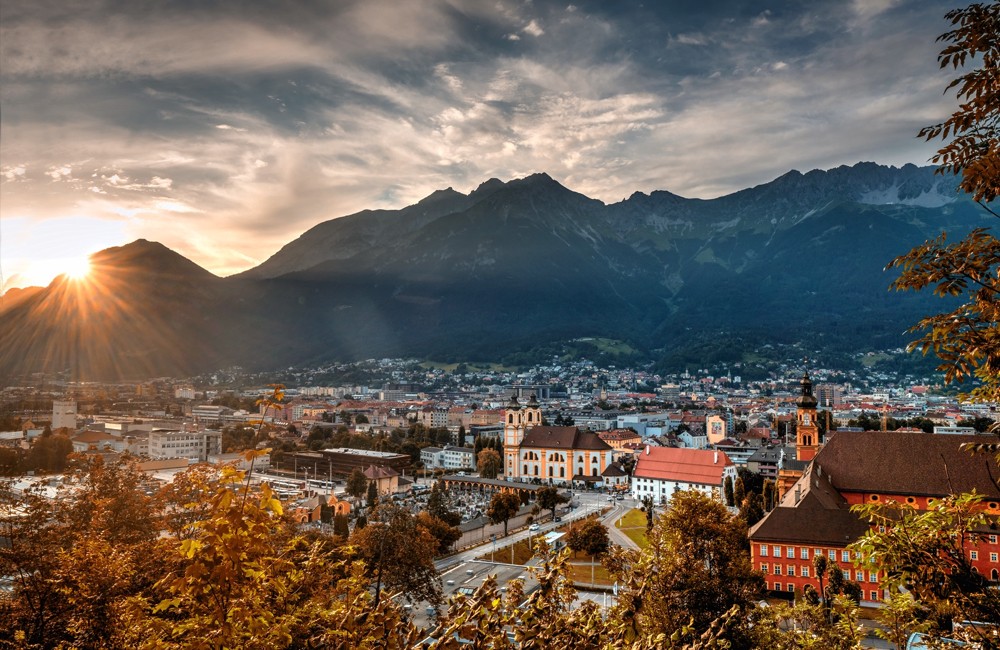 Herbstabend in Innsbruck