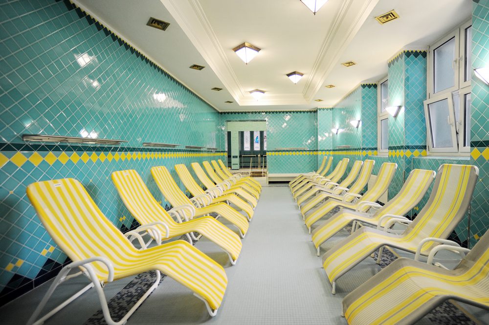 A volte gli ospiti si addormentano nella zona relax.