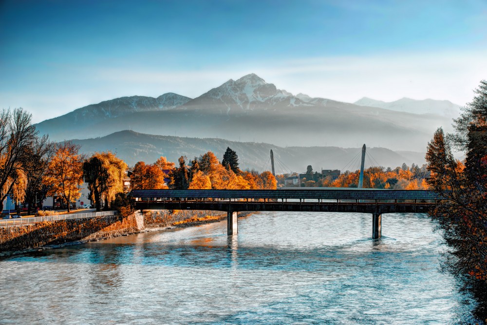 Herbstlicher Ausblick vom Hans-Psenner-Steg