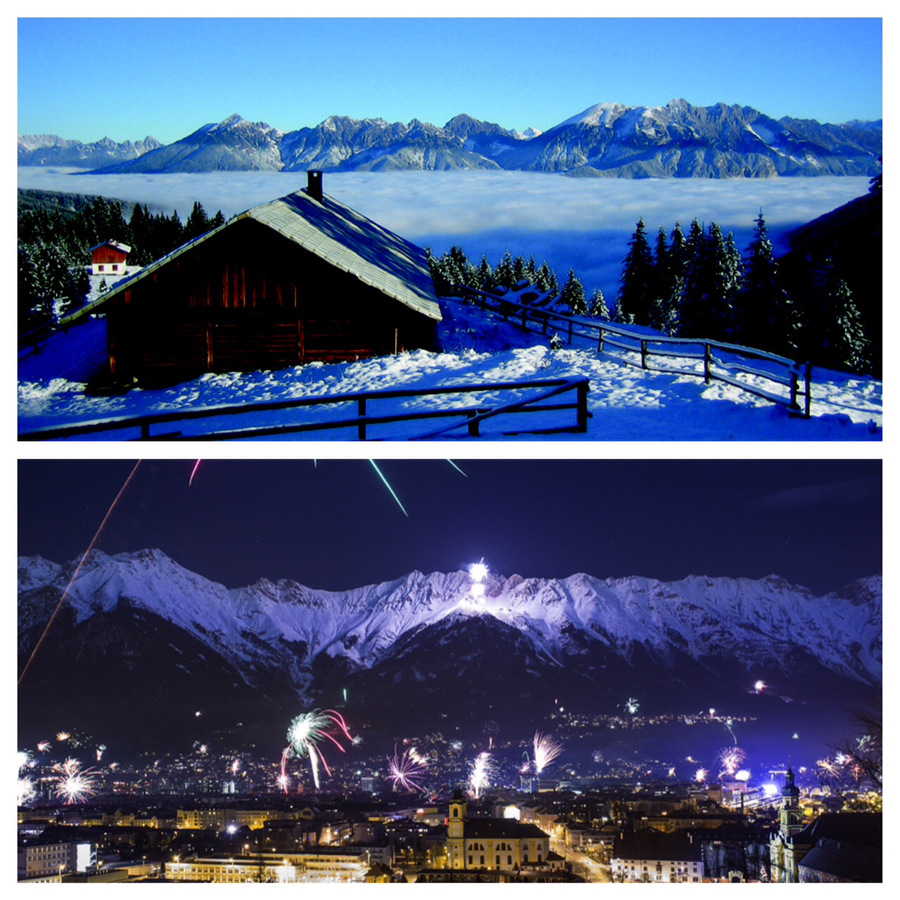 Skitour in der Olympia SkiWorld rund um Innsbruck oder Silvesterlauf durch die Innsbrucker Innenstadt?