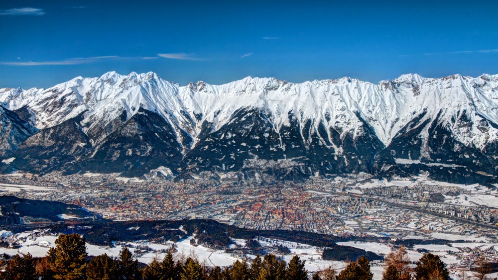 Winterpanorama in Innsbruck