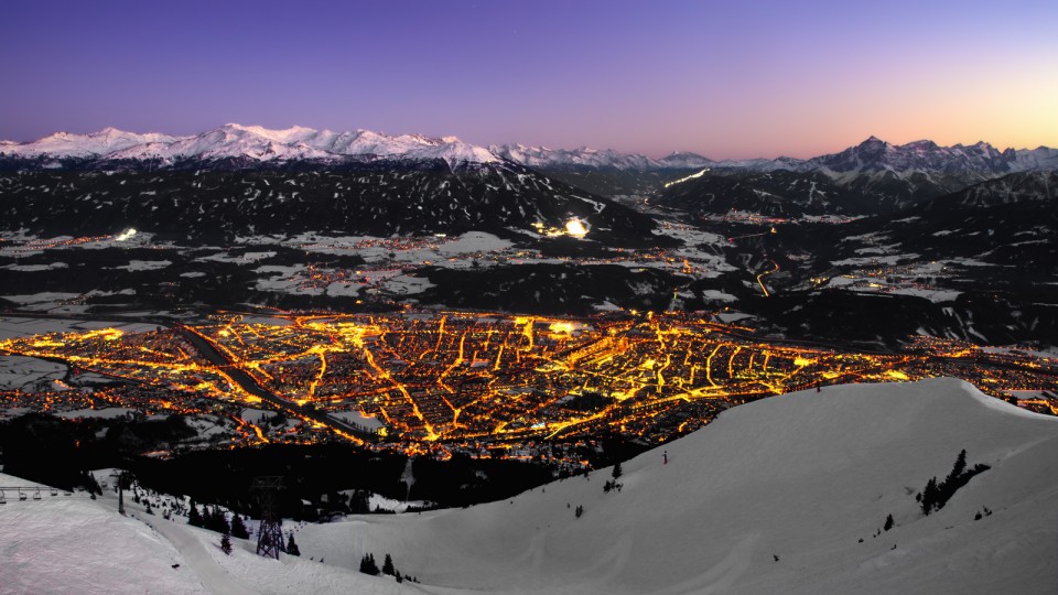 Sonnenuntergang im Winter, Innsbruck