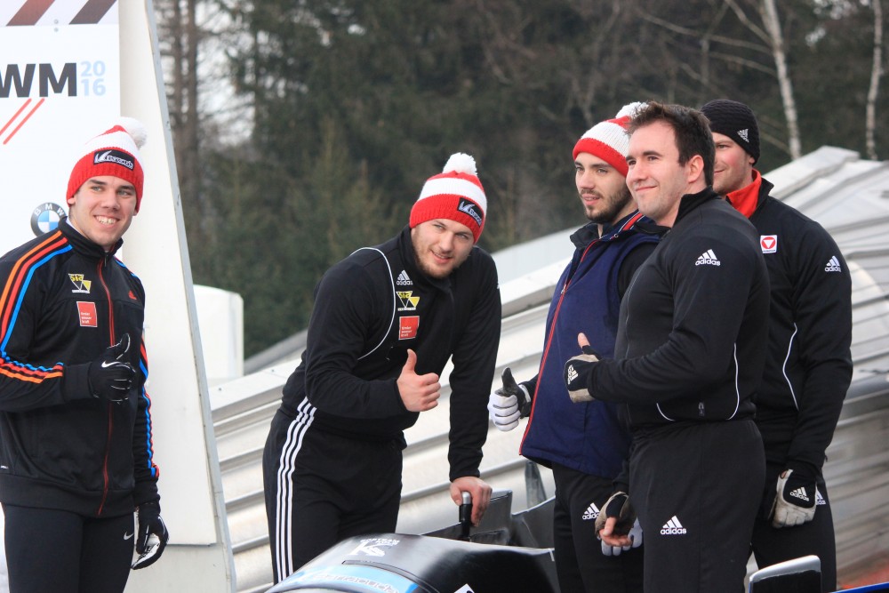 WM2016 Innsbruck Four-Man Bobsleigh