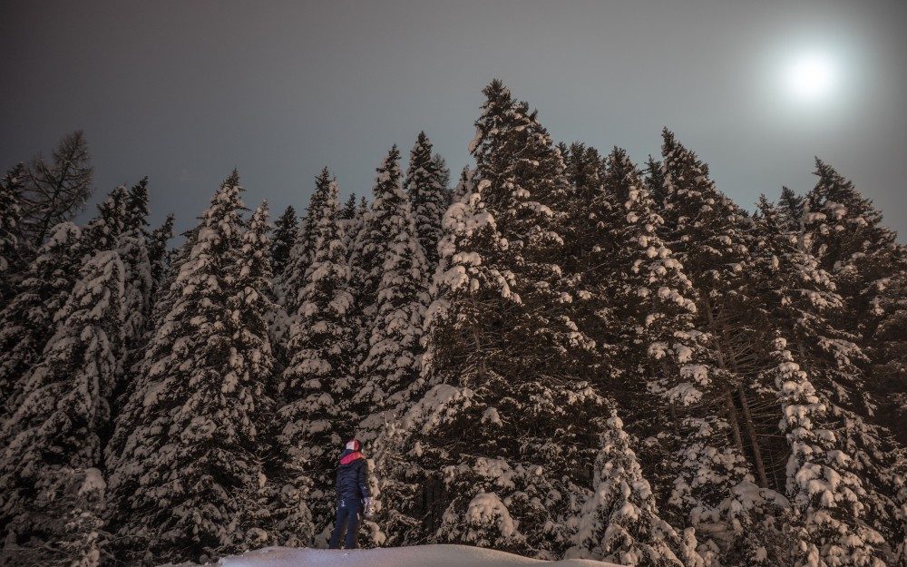 Nachtrodeln in der Axamer Lizum
