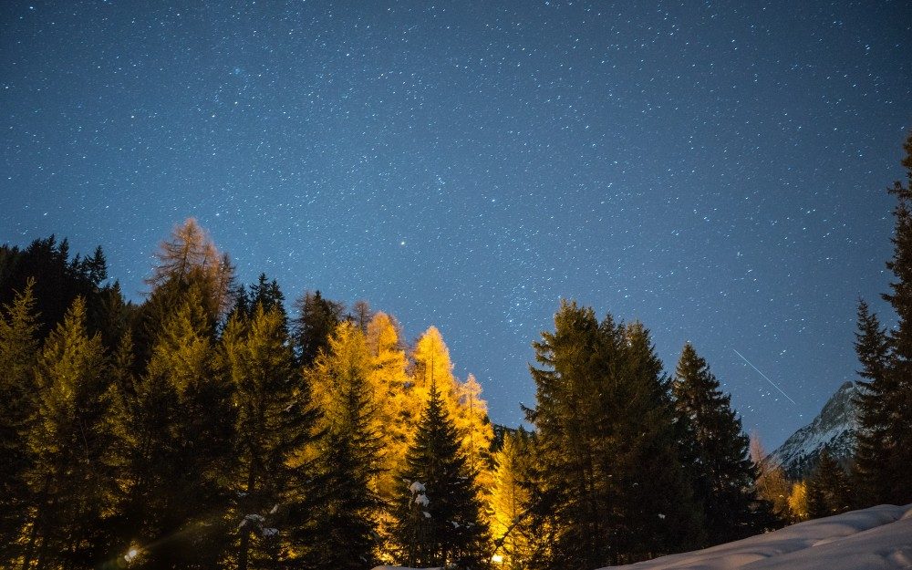 Nachtrodeln in der Axamer Lizum