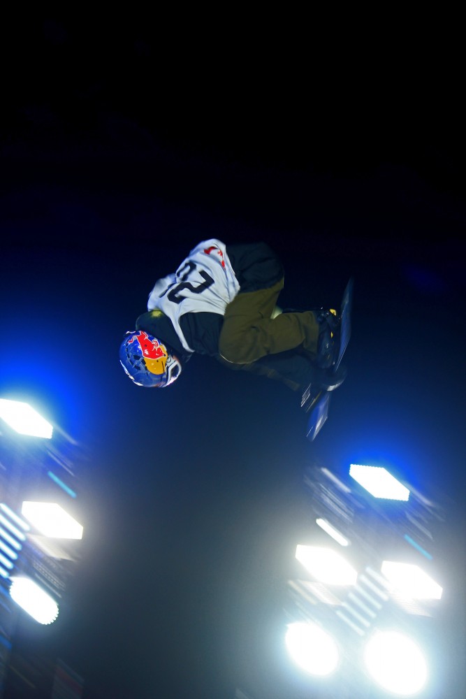 Norwegian pro rider competing at Air and Style 2016