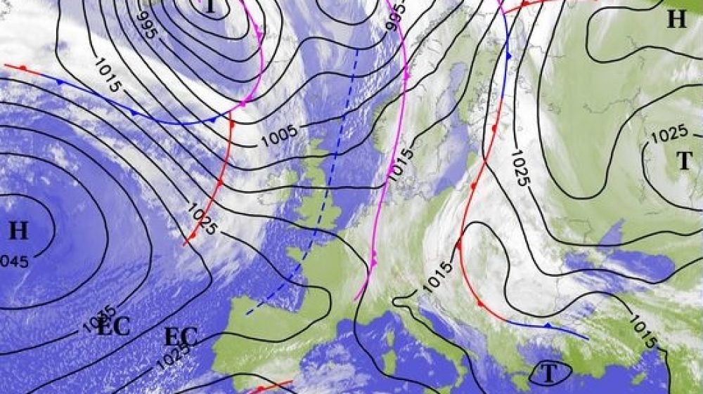 Wetterfronten in Europa. ©ZAMG