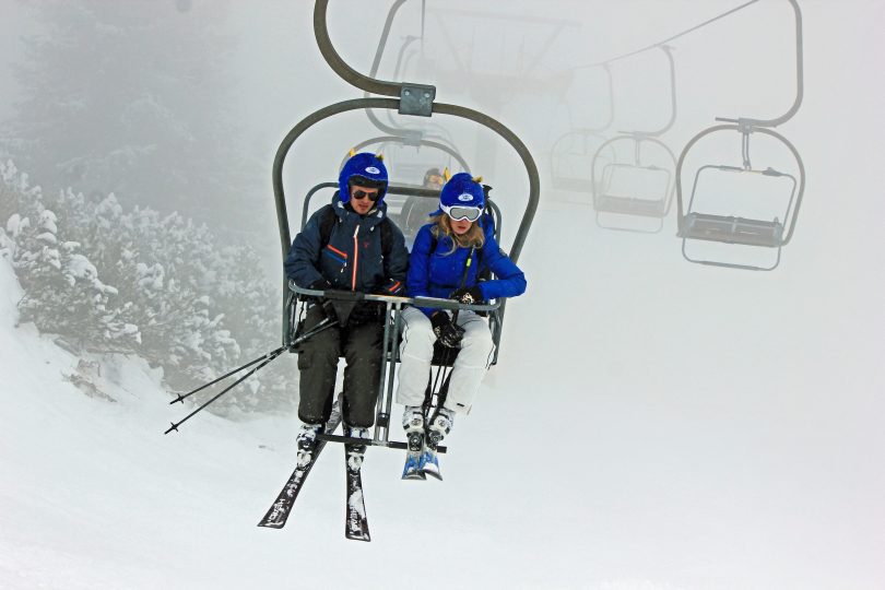 Perfecting your a business pitch with a limited time on a ski lift.
