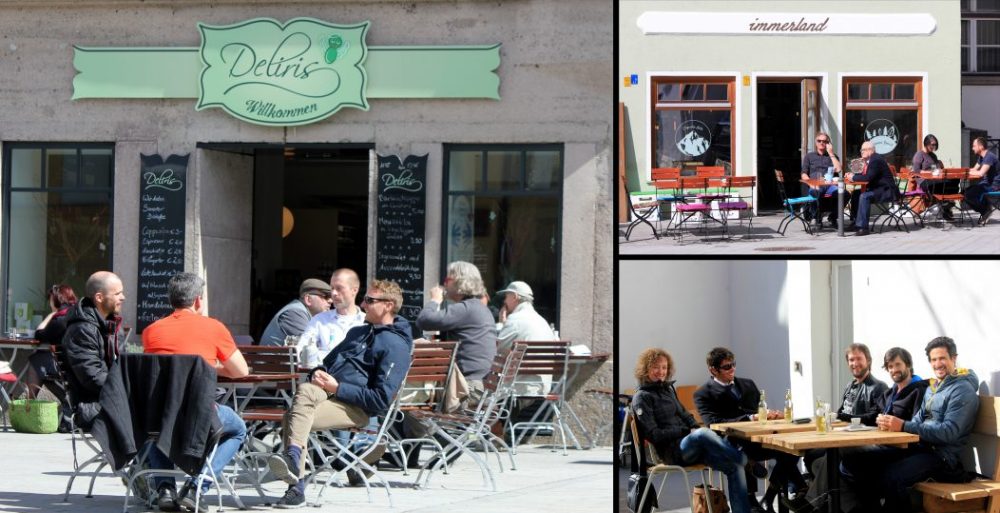 Outdoor seating at Wiltener Platzl