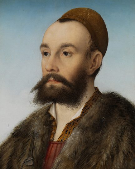 Anton Fugger, ricco signore di Schwaz ritratto da Hans Maler (1525) nella mostra "Nur Gesichter? Porträts der Renaissance" Tiroler Landesmuseum Ferdinandeum, Innsbruck © bpk / Staatliche Kunsthalle Karlsruhe