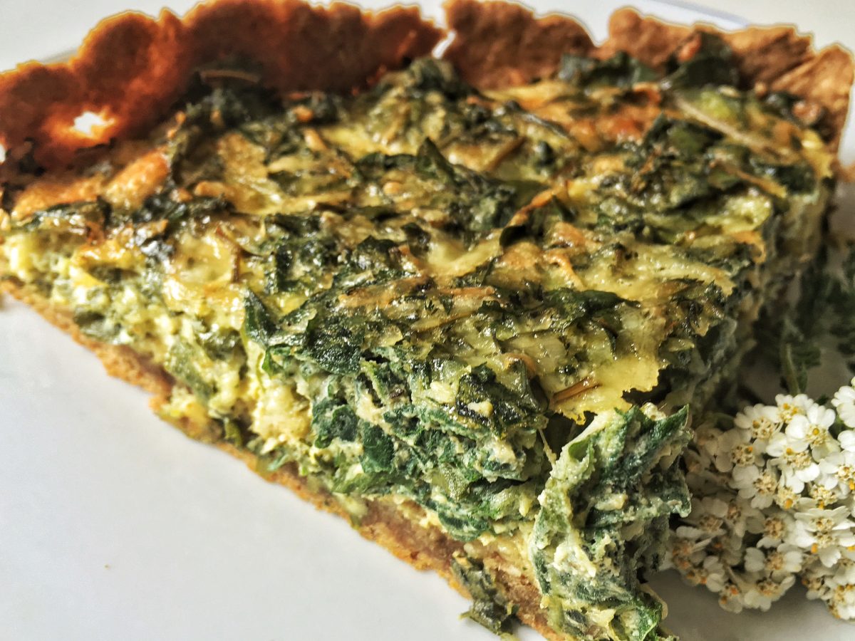 Nach 40 Minuten im Backrohr bei 180° (Ober/Unerhitze) oder 160° Umluft) ist die Tarte fertig.