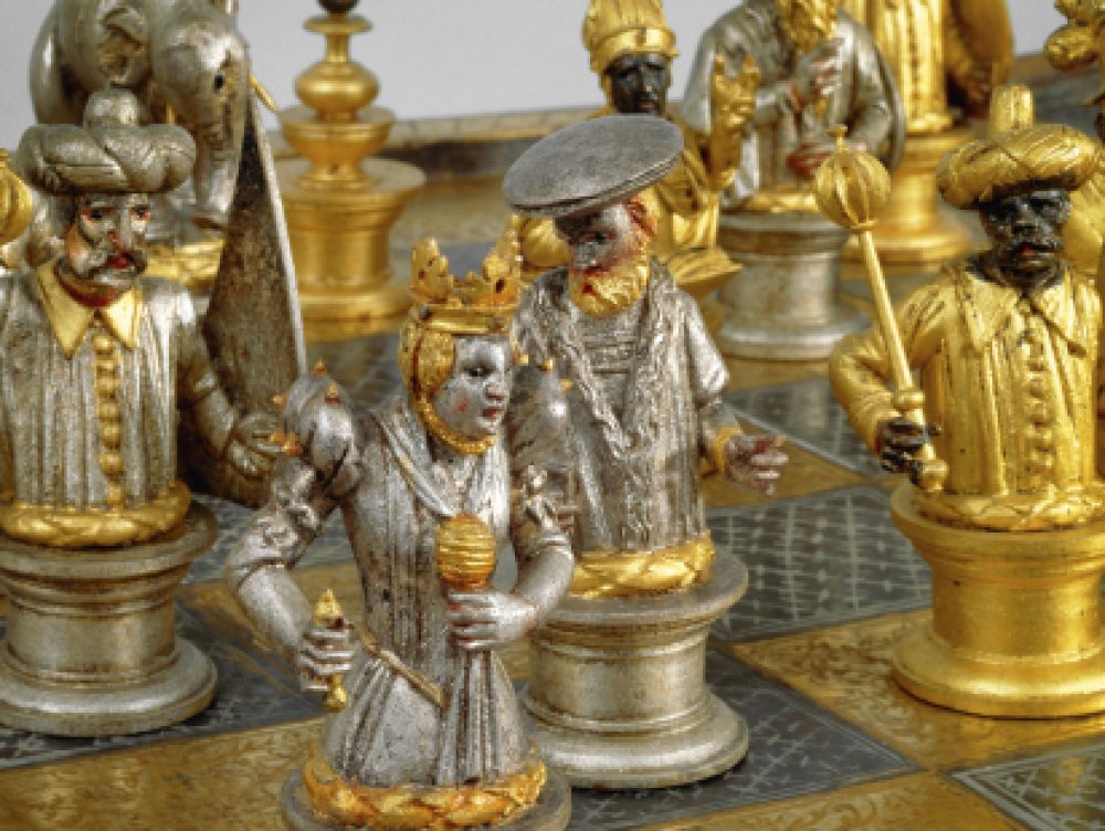 Una scacchiera molto preziosa (seconda metà del XVI Secolo) in mostra a 'Spiel!' a Schloss Ambras, Innsbruck © KHM-Museumverband