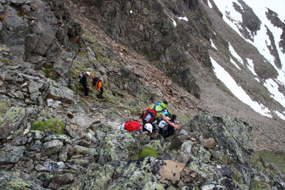 Nichts für Ungeübte - die Strecke umfasst rund 60 Kilometer und stolze 4000 Höhenmeter. Foto: Lukas Ruetz