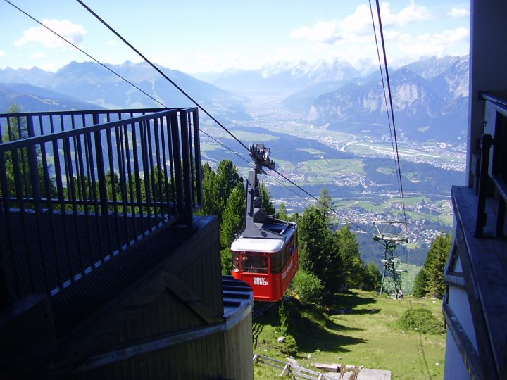 La ridiscesa a valle con la cabinovia della Patscherkofel-Bahn © Laura Manfredi