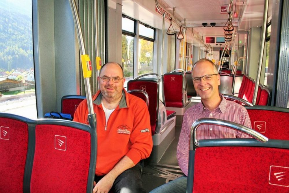 Thomas und Roland aus Deutschland fanden die Fahrt auch "sehr schön": "Gut, dass wir das gemacht haben!" Foto: Tamara Kainz