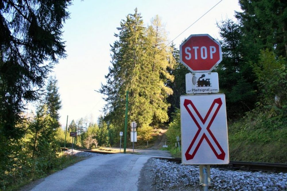 Das "Pfeifsignal" wird nicht nur zu Warnzwecken vor Bahnübergängen verwendet, sondern zwischendurch auch mal um einen Bekannten zu grüßen. Aber bitte nicht verraten! Foto: Tamara Kainz