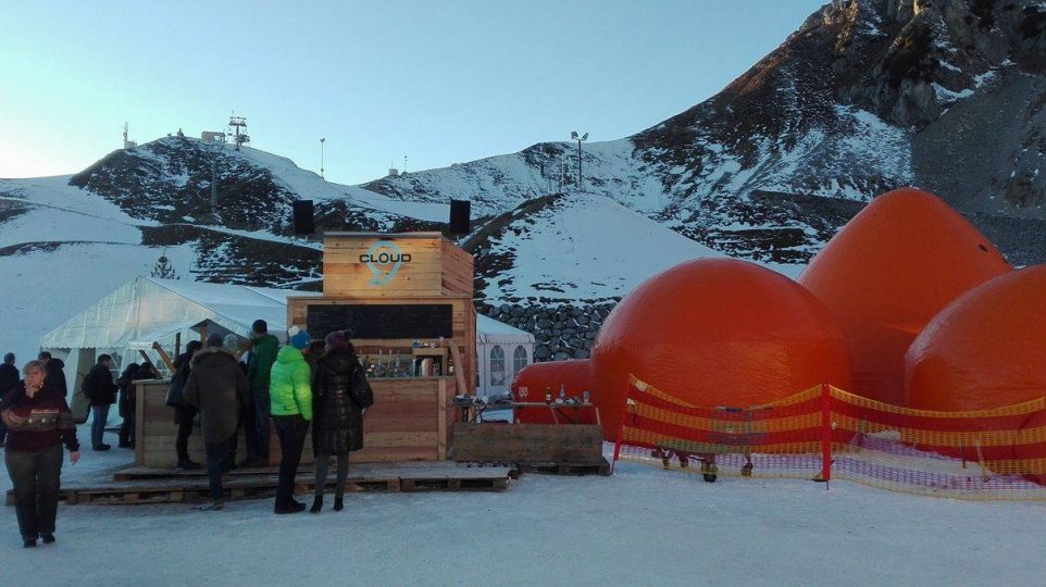 Innsbruck, Austria, Iglu Bar, Nordkette, Seegrube, Ghiaccio, Neve
