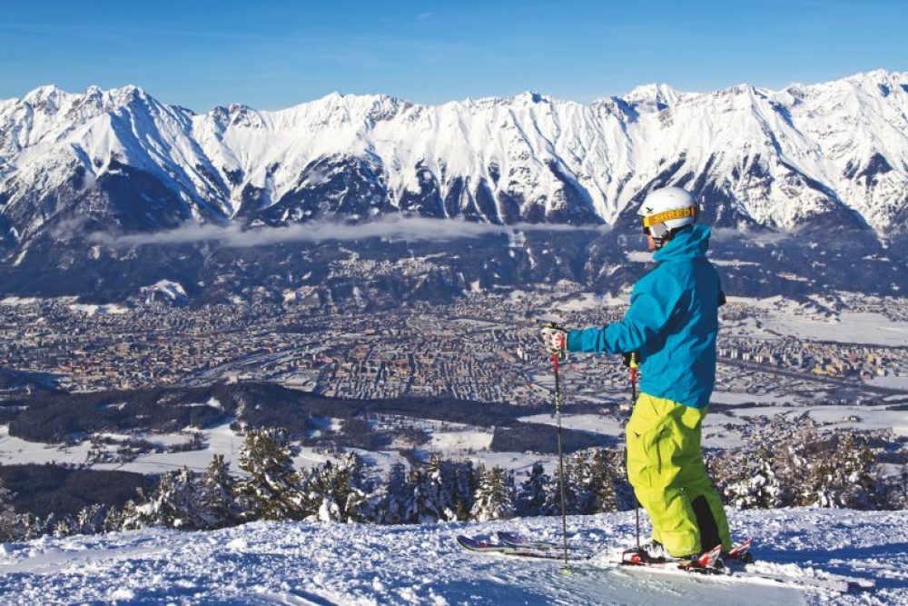 Der Ausblick vom Patscherkofel auf die Stadt & Nordkette. Foto: Innsbruckphoto