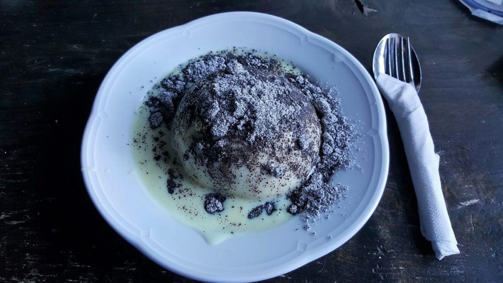 Germköndel mit Vanillesause