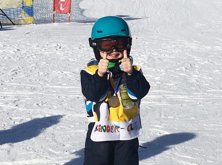 Teddy and his medal