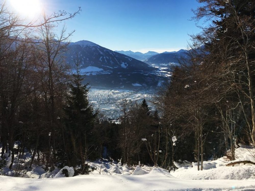 Innsbruck from a different perspective - splitboarding Nordkette