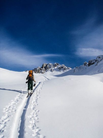 skitour, freeride, freeride city, nordkette, halltal, kleine karwendeldurchquerung