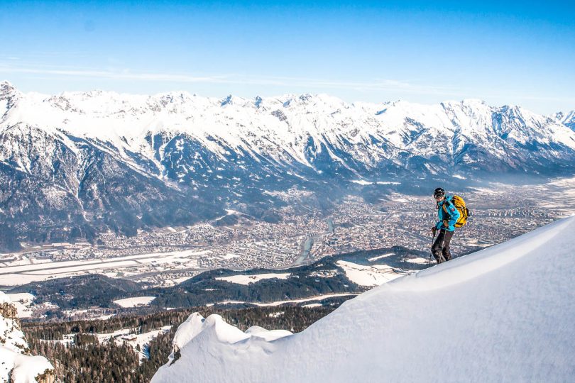 skitour, freeride, freeride city, mutters, muttereralm, bahnnockspitze, saile
