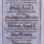 Ehrentafel an der Hausfront des Gasthauses Heiligwasser