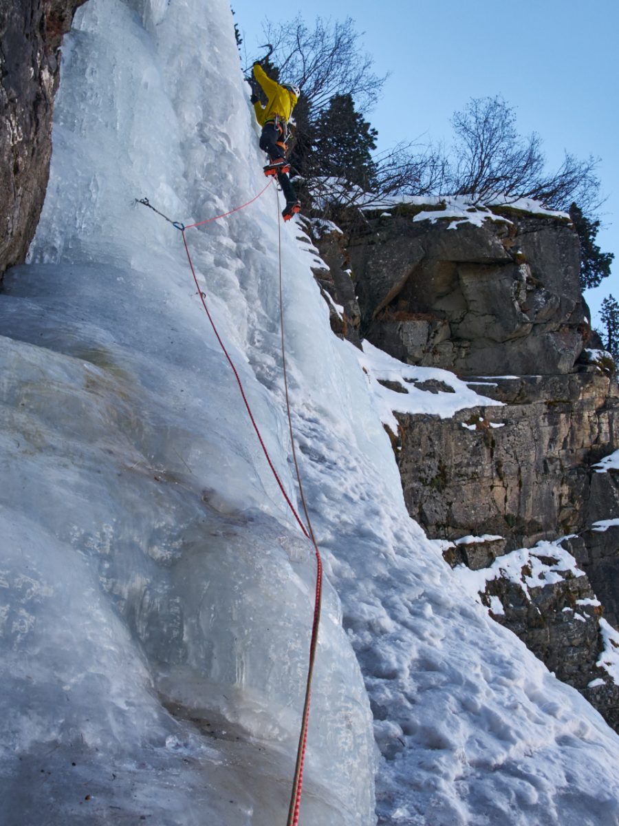 Eisklettern, Eiswasserfall, Lüsens, Easy Afternoon, Sellrain