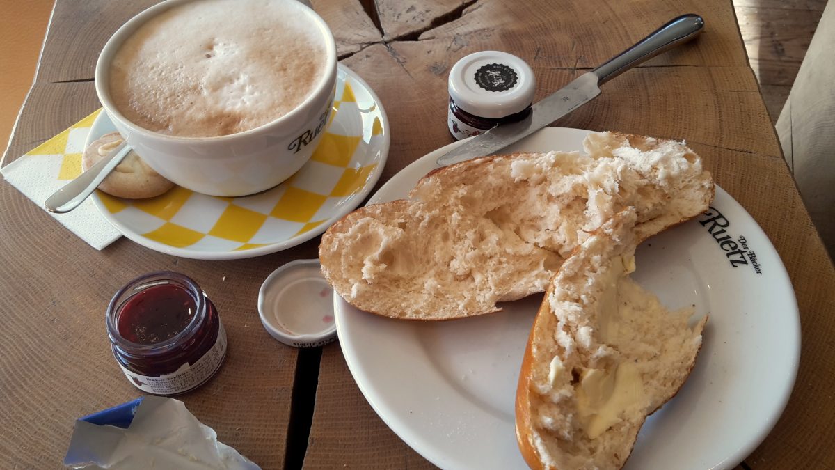 Bäcker Ruetz Frühstück
