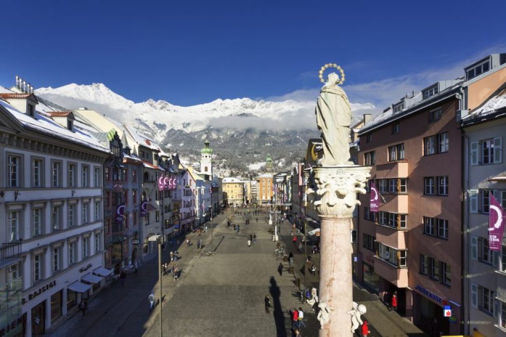 Austria, Innsbruck, Tettuccio d'oro, Colonna di Sant'Anna, Igls, Google Maps