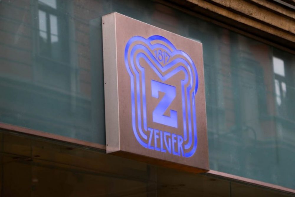 Das Zelger Logo in der Anichstraße 