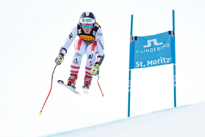 Stephanie Venier bei der Ski-Welmeisterschaft in St. Moritz