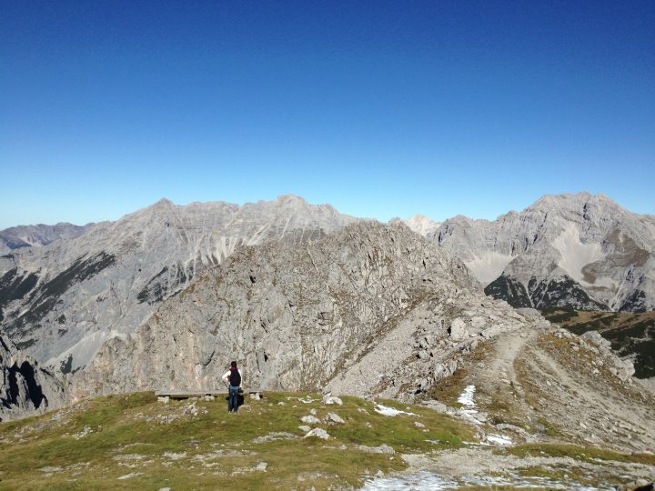 Mama am Hafelekar, ein Ausflug für Bergsteiger und Bergausblick-Genießer.