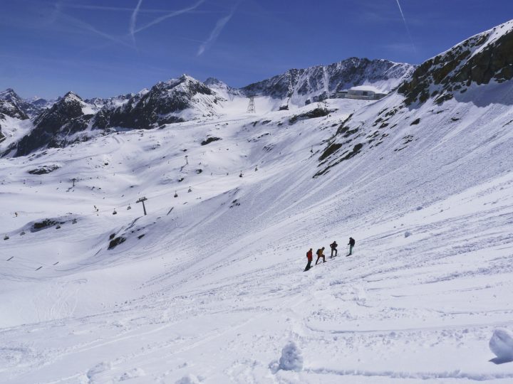 Schnee, Frühlingsskifahren, Stubaier, Innsbruck, MyInnsbruck, Snowboard, Blue Bird, Berge, Stubaier Alpen