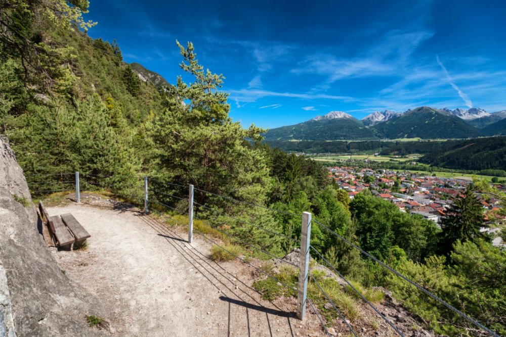 Herrliche Ausblicke am Zirler Höhenweg