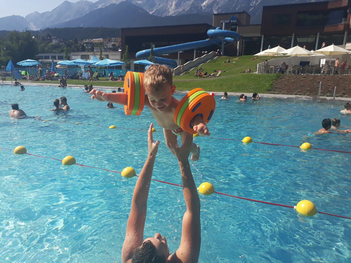 Badespaßfür die ganze Familie im Telfer Freibad